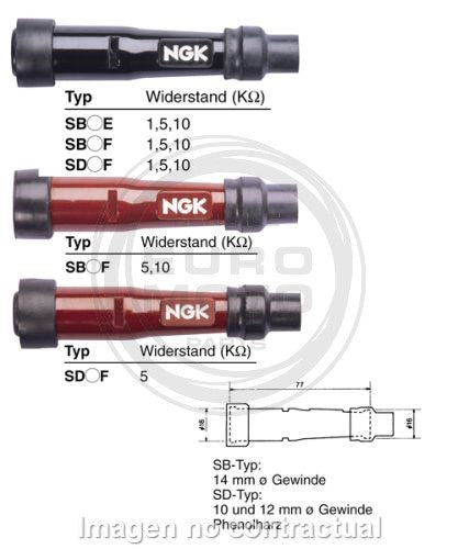 Pipa de Bujía NGK SD05F