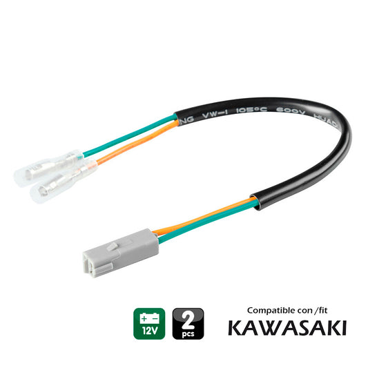 CONECTORES PARA INTERMITENTES LAMPA (2 UDS) COMPATIBLE PARA KAWASAKI
