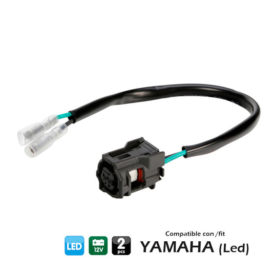 CONECTORES PARA INTERMITENTES LAMPA (2 UDS) COMPATIBLE PARA YAMAHA (LED)