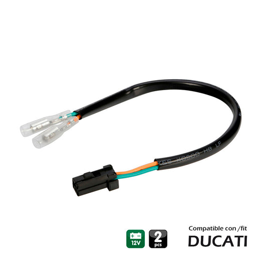 CONECTORES PARA INTERMITENTES LAMPA (2 UDS) COMPATIBLE PARA DUCATI (TYPE 2)