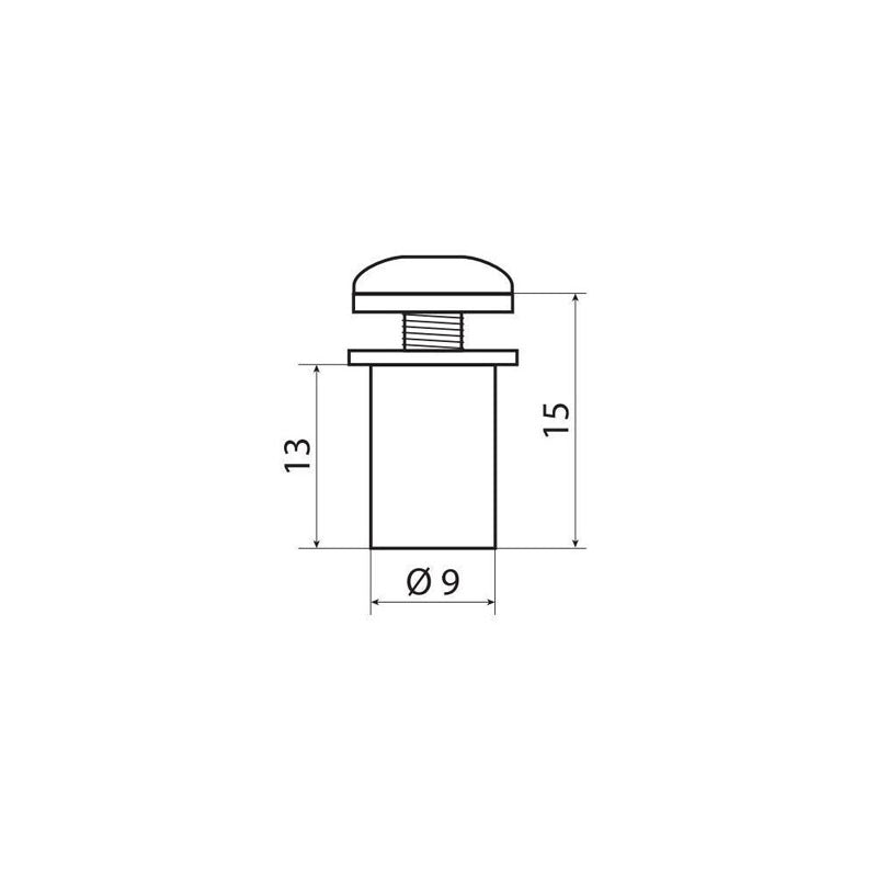KIT TUERCAS GOMA C/TORNILLOS+ARANDELAS LAMPA NEGRO