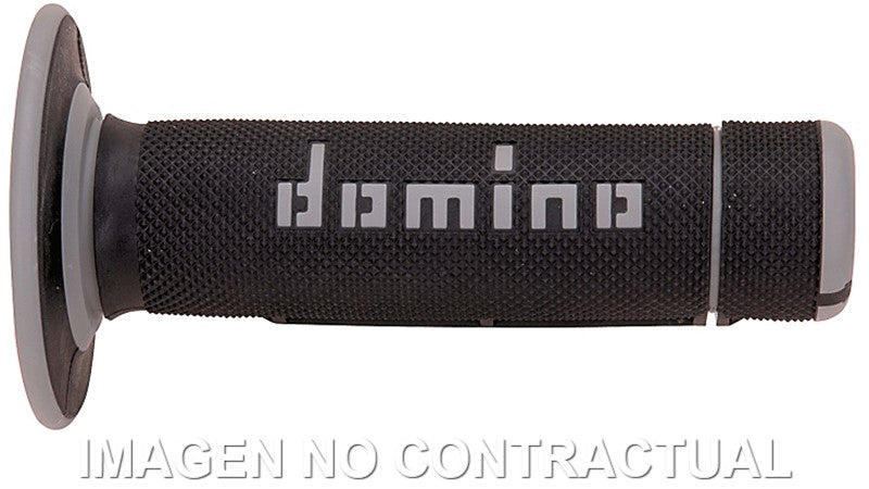 Puños Domino OFF Road Negro - Gris Cerrados D 22 mm L 118 mm