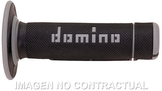 Puños Domino OFF Road Negro - Gris Cerrados D 22 mm L 118 mm