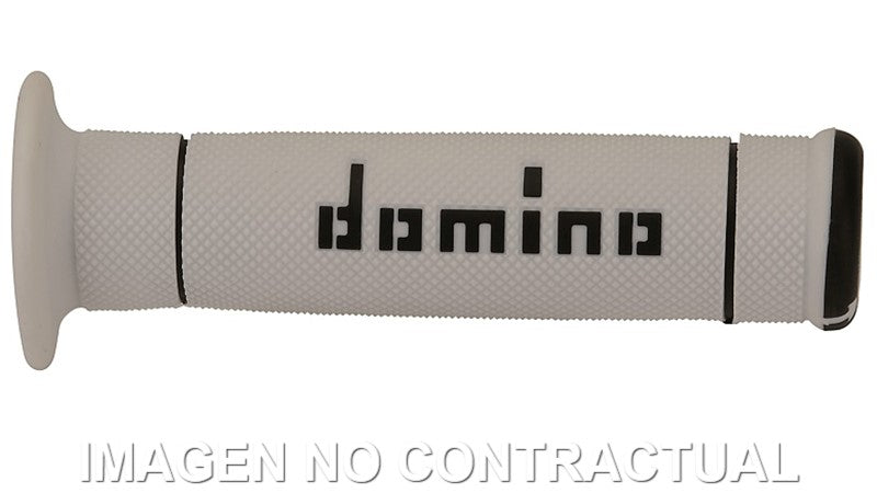 Puños Domino Trial Blanco - Negro Cerrados D 22 mm L 125 mm