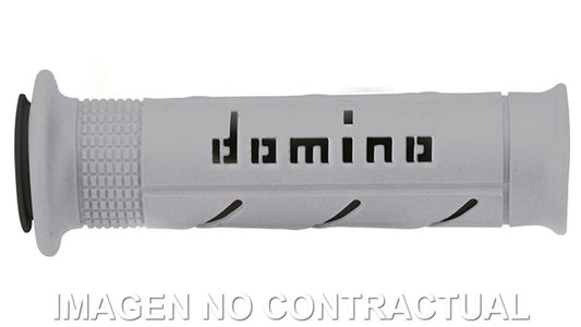 Puños Domino XM2 Super Soft Gris/Negro Abiertos D 22 mm L 120-125 mm