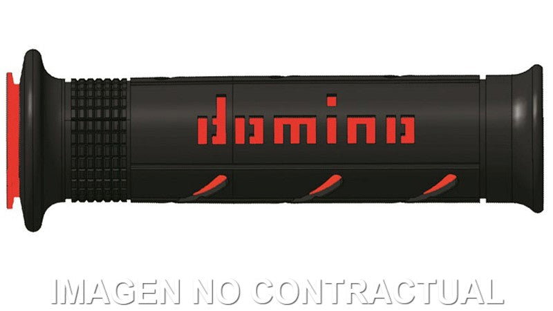 Puños Domino XM2 Super soft Negro - Rojo Abiertos D 22 mm L 120-125 mm