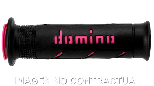 Puños Domino XM2 Super Soft Negro/Fucsia Abiertos D 22 mm L 120-125 mm
