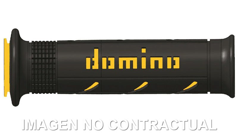 Puños Domino XM2 Super soft Negro - Amarillo Abiertos D 22 mm L 120-125 mm