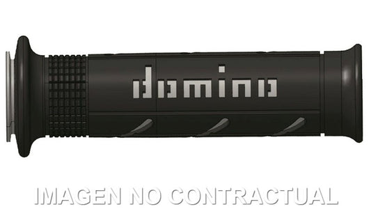 Puños Domino XM2 Super soft Negro - Gris Abiertos D 22 mm L 120-125 mm