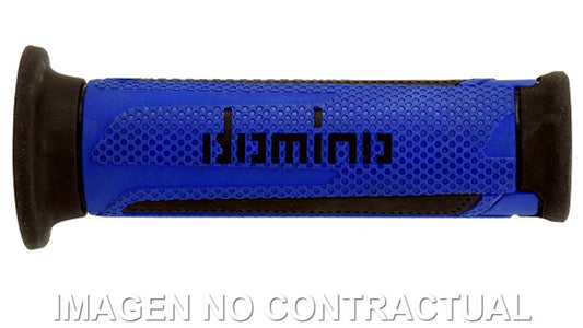Puños Domino Turismo Azul-Negro Abiertos D 22 mm L 120 mm