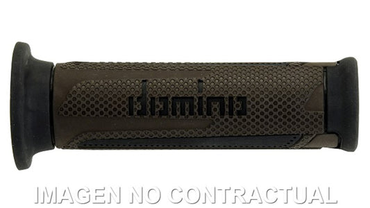 Puños Domino Turismo Marrón-Negro Abiertos D 22 mm L 120 mm