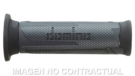 Puños Domino Turismo Antracita-Negro Abiertos D 22 mm L 120 mm