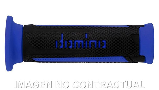 Puños Domino Turismo Antracita-Azul Abiertos D 22 mm L 120 mm