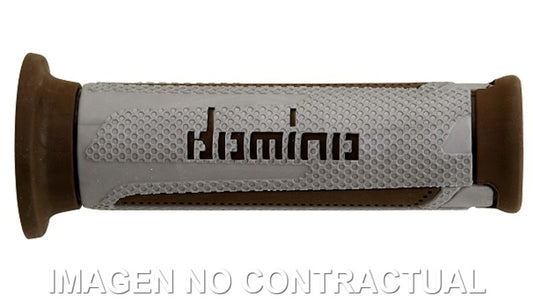 Puños Domino Turismo Plata-Marrón Abiertos D 22 mm L 120 mm