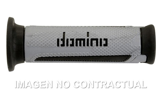 Puños Domino Turismo Plata-Antracita Abiertos D 22 mm L 120 mm