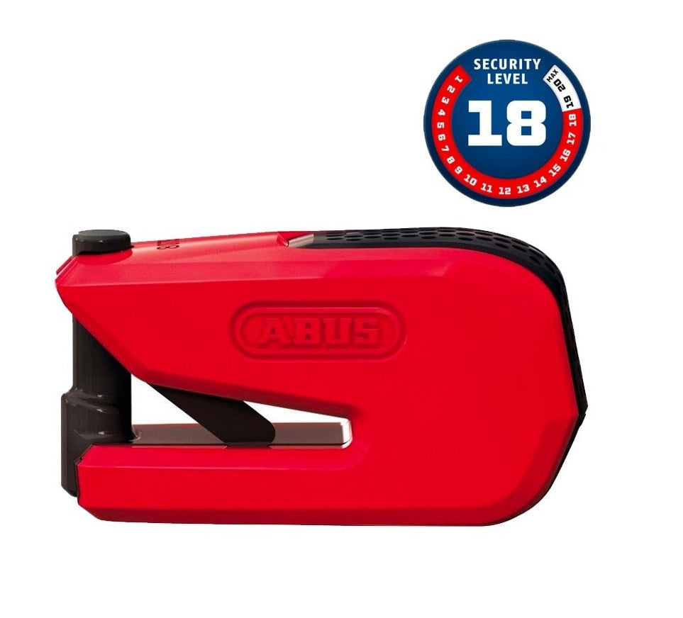BLOQUEO DISCO FRENO ABUS CON ALARMA 8078 DETECTO B/SB SMARTX 2.0 ROJO