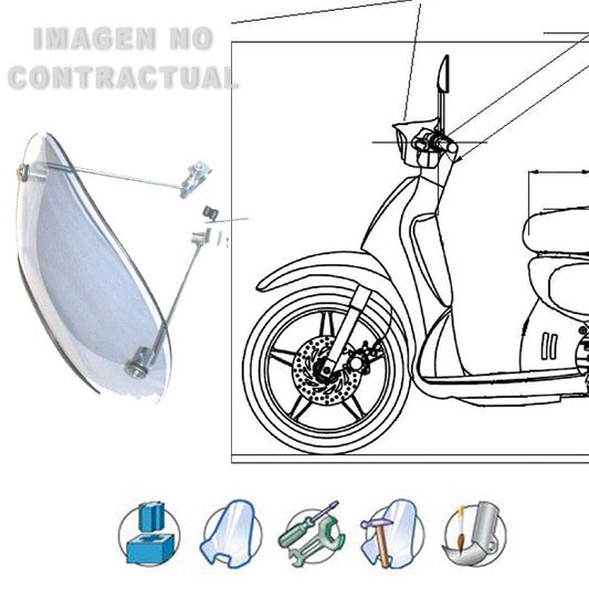 Anclajes completos Piaggio Beverly RST 4T 4V 125