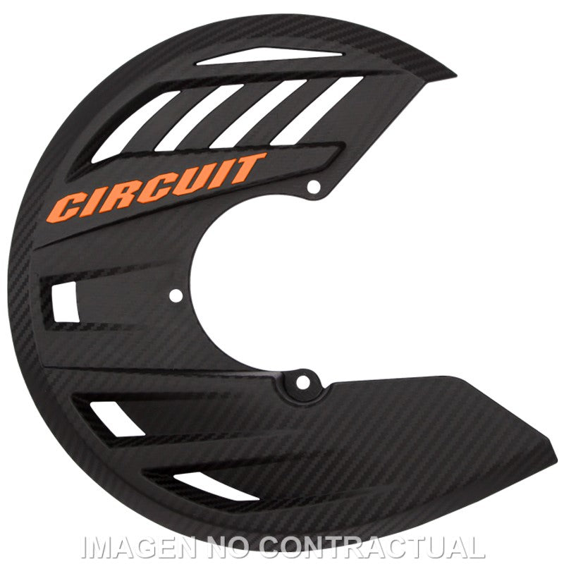 Protector Disco Circuit Carbon-Naranja