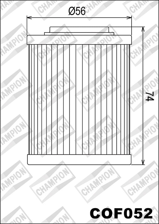 CHAMPION IBERICA (V) Filtro de aceite Champion COF052