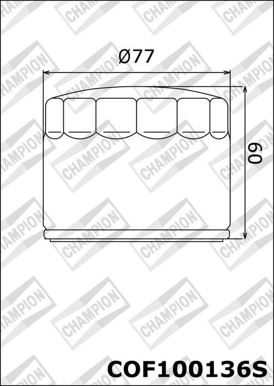 CHAMPION IBERICA (V) Filtro de aceite Champion COF100136S