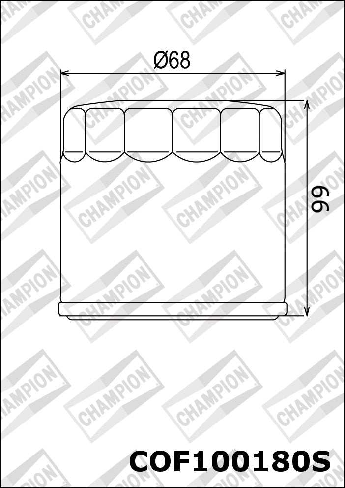CHAMPION IBERICA (V) Filtro de aceite Champion COF100180S