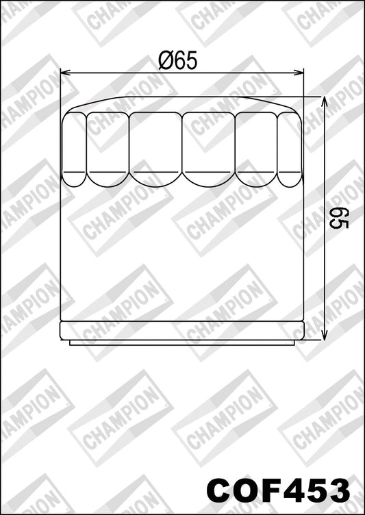 CHAMPION IBERICA (V) Filtro de aceite Champion COF453