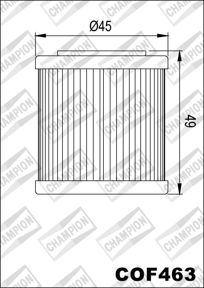 CHAMPION IBERICA (V) Filtro de aceite Champion COF463