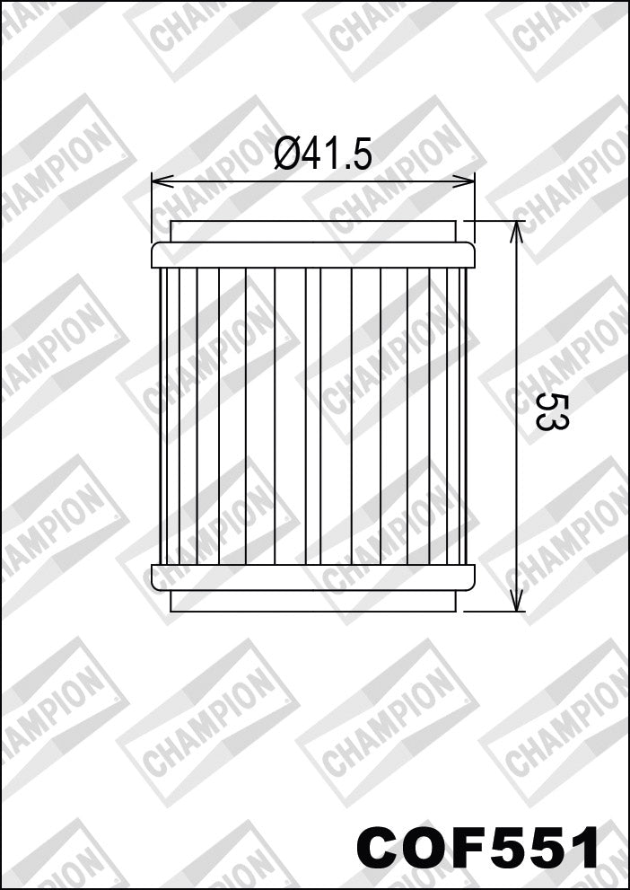 CHAMPION IBERICA (V) Filtro de aceite Champion COF551