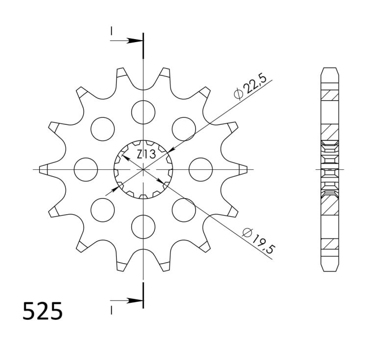 Piñón Supersprox Suzuki 525 x 14