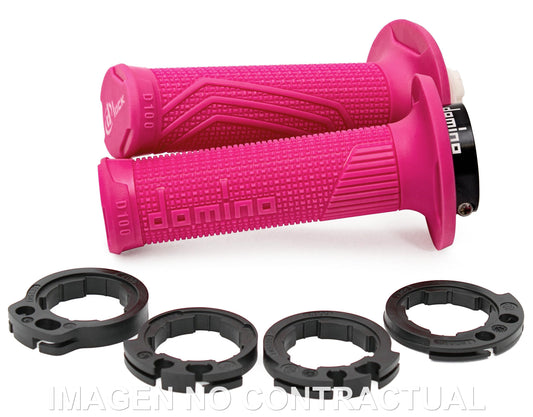 PUÑOS DOMINO D100 Con POLEAS COLOR FUCSIA