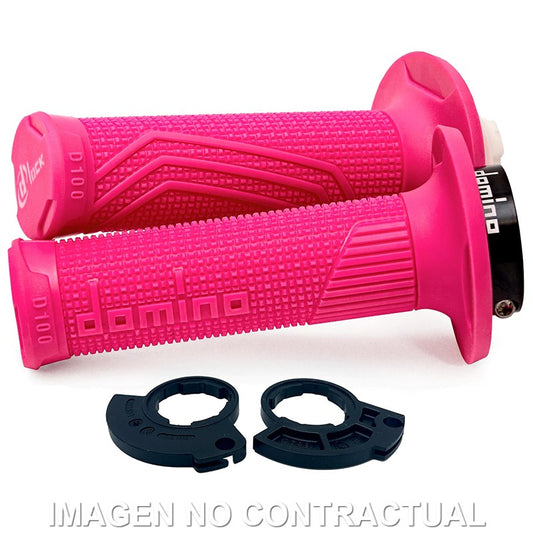PUÑOS DOMINO D100 C/ POLEA COLOR FUCSIA