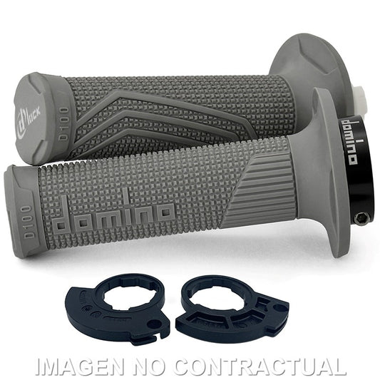 PUÑOS DOMINO D100 C/POLEA COLOR GRIS MONOCABLE D-Lock con sistema de fijación «Lock On»