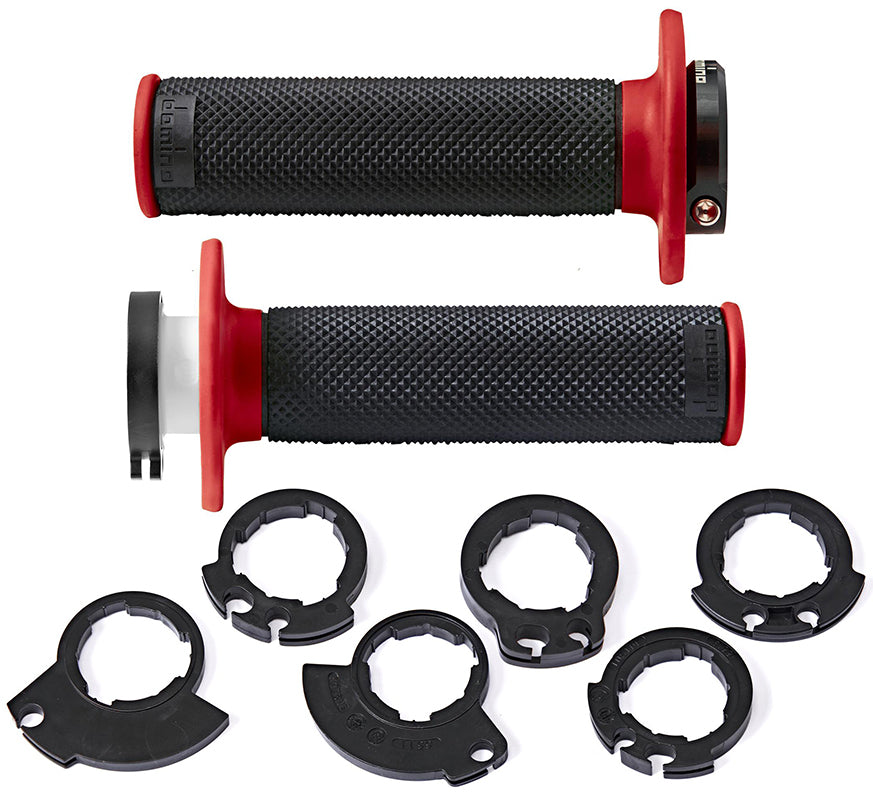 PUÑOS DOMINO D200 NEGRO - ROJO