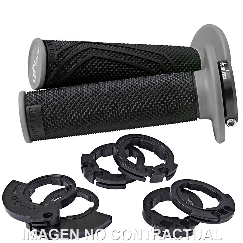 PUÑOS DOMINO D200 NEGRO / GRIS