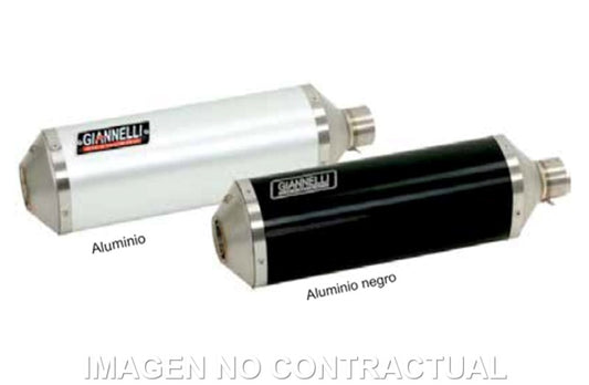 Silencioso Giannelli Aluminio Negro Kawasaki ZX10