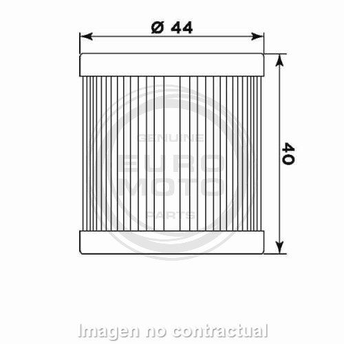 Filtro aceite Meiwa Burgman 125/150