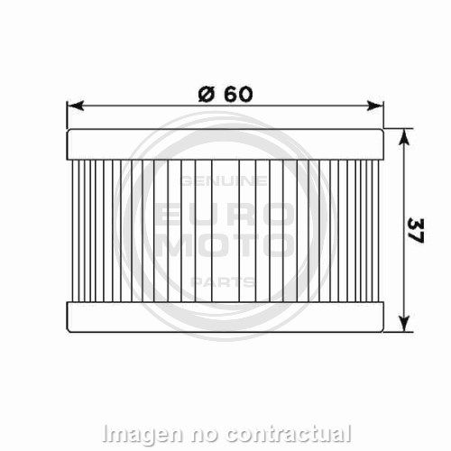 Filtro aceite Meiwa Suzuki DR 500/600/650/750