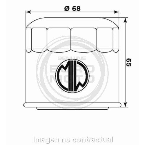 Filtro aceite Meiwa Suzuki GSX-R 600/750/1000