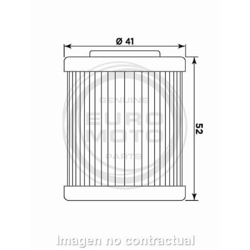 Filtro aceite Meiwa KTM EXC 520/525 2º filtro