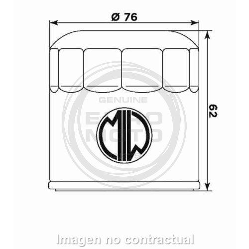 Filtro aceite Meiwa BMW K75/100-R1100/1200