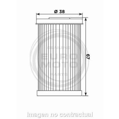 Filtro aceite Meiwa Daelim VJ 125 - VL 125