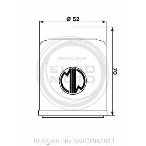 Filtro aceite Meiwa Polaris Phoenix 200