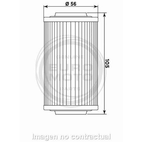 Filtro aceite Meiwa Bombardier Quest 550/650/XT
