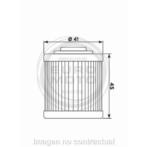 Filtro aceite Meiwa Bombardier DS 450