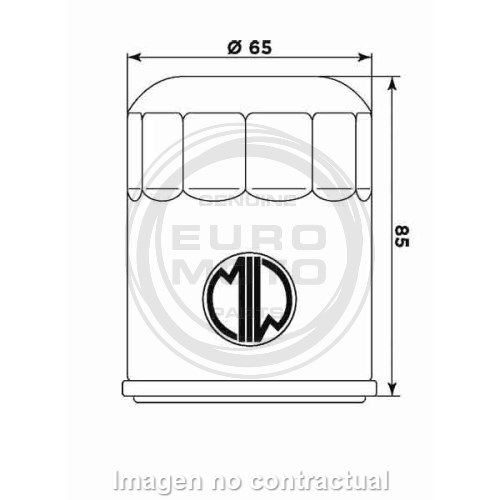 Filtro aceite Meiwa Arctic Cat H1 650/700