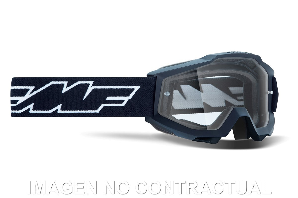 FMF POWERBOMB YOUTH (JUNIOR) GOGGLE ROCKET BLACK - CLEAR LENS