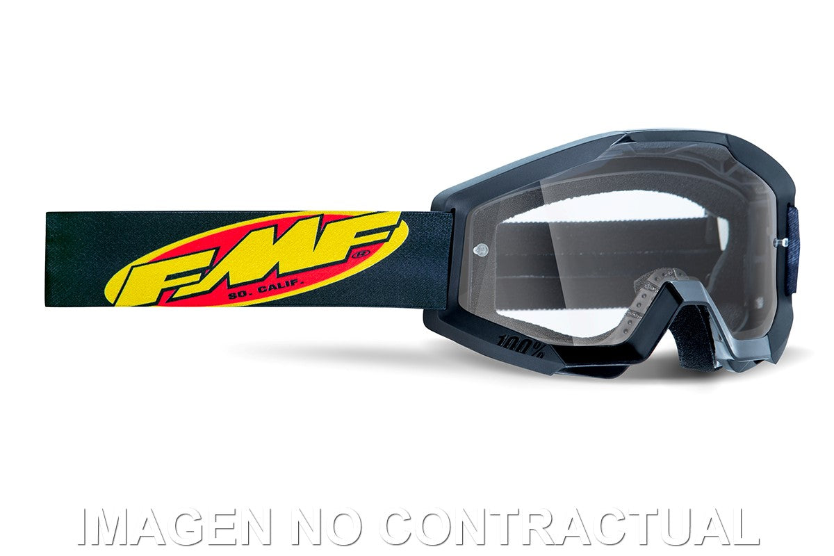 FMF POWERCORE YOUTH (JUNIOR) GOGGLE CORE BLACK - CLEAR LENS