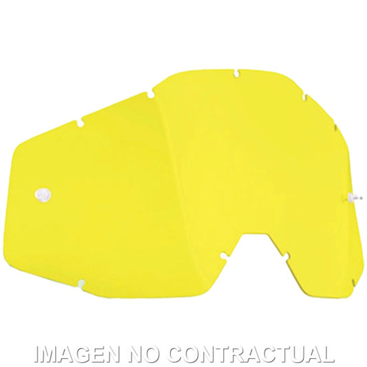 FMF POWERBOMB/POWERCORE REPLACEMENT - SHEET YELLOW LENS