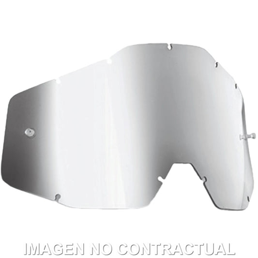 FMF POWERBOMB/POWERCORE REPLACEMENT - SHEET MIRROR SILVER LENS