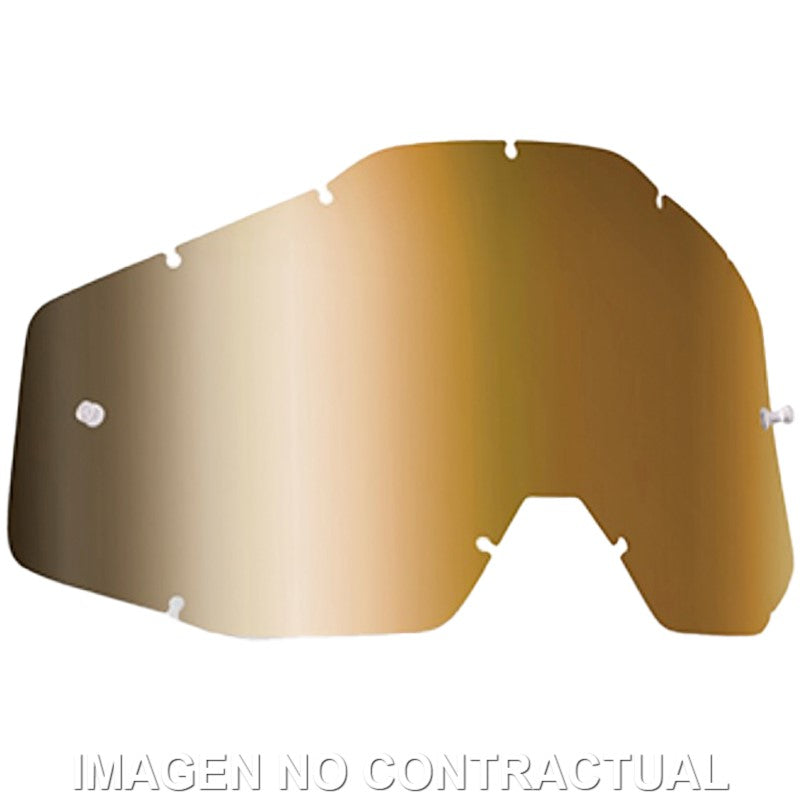 FMF POWERBOMB/POWERCORE REPLACEMENT - SHEET MIRROR TRUE GOLD LENS